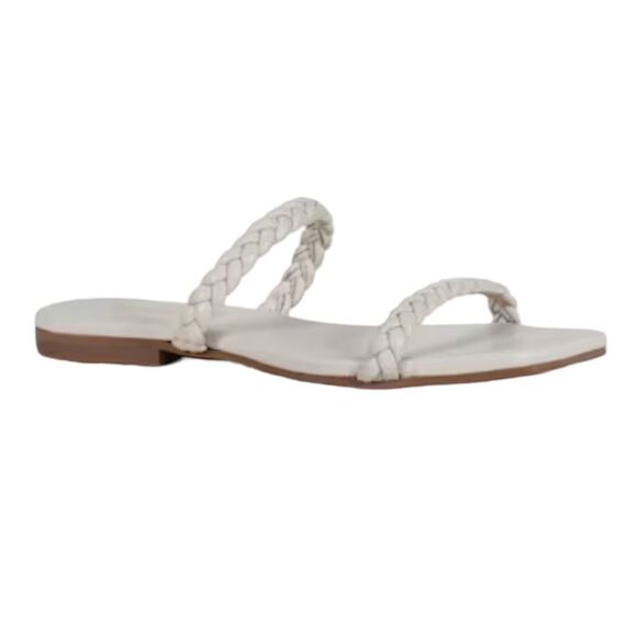 Diba True Jo Vial Leather Braided Sandal in Off White, Size 9. New in Box! - Picture 1 of 16